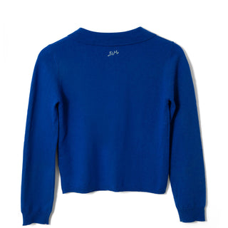 Damson Madder Voula Fine Gauge Cardigan Blue - Parasol Store