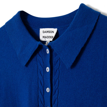 Damson Madder Voula Fine Gauge Cardigan Blue - Parasol Store