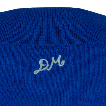 Damson Madder Voula Fine Gauge Cardigan Blue - Parasol Store