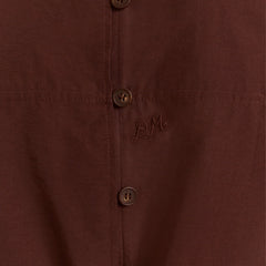 Damson Madder Womens Ailani Sheer Panel Blouse Choc