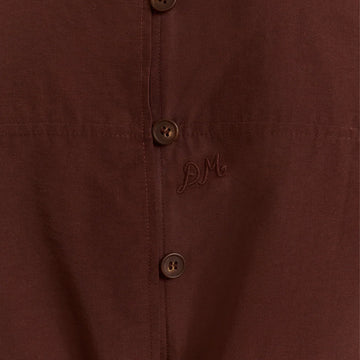 Damson Madder Womens Ailani Sheer Panel Blouse Choc