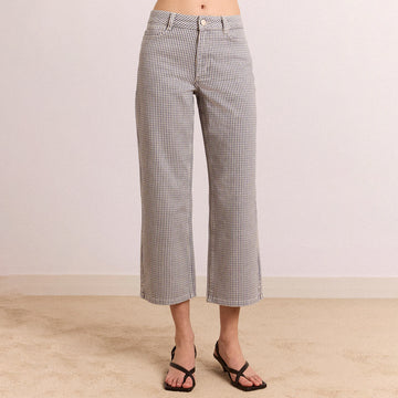 Damson Madder Womens Anya Jeans Micro Check