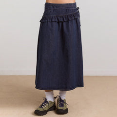 Damson Madder Womens Bellamie Skirt Dark Indigo - Parasol Store