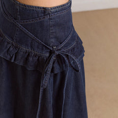 Damson Madder Womens Bellamie Skirt Dark Indigo - Parasol Store