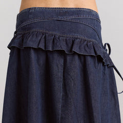 Damson Madder Womens Bellamie Skirt Dark Indigo - Parasol Store