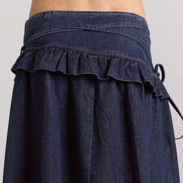 Damson Madder Womens Bellamie Skirt Dark Indigo - Parasol Store