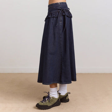 Damson Madder Womens Bellamie Skirt Dark Indigo - Parasol Store