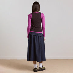 Damson Madder Womens Bellamie Skirt Dark Indigo - Parasol Store