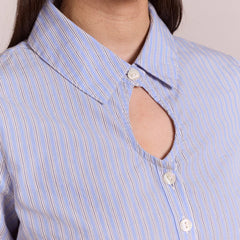 Damson Madder Womens Ebba Shirt Mini Business Stripe