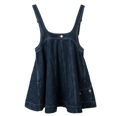 Damson Madder Womens Immy Mini Dress Dark Wash