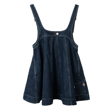 Damson Madder Womens Immy Mini Dress Dark Wash