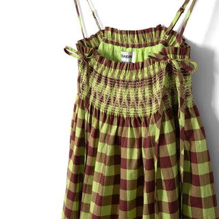 Damson Madder Womens Lilo Mini Dress Swirl Print - Parasol Store