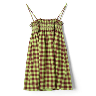 Damson Madder Womens Lilo Mini Dress Swirl Print - Parasol Store