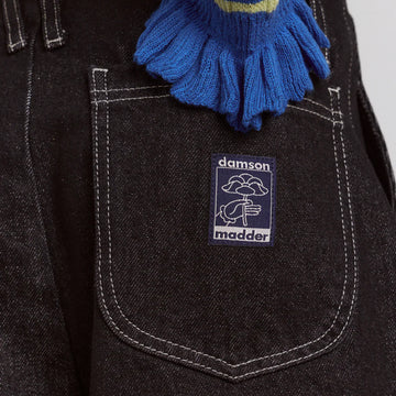 Damson Madder Womens Loose Fit Pascal Jeans Black Wash - Parasol Store