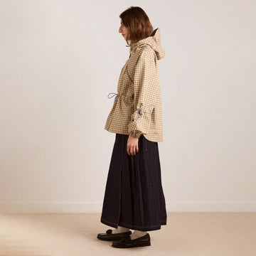 Damson Madder Womens Matilda Raincoat Gingham - Parasol Store