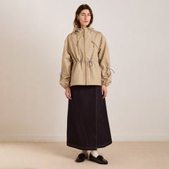 Damson Madder Womens Matilda Raincoat Gingham - Parasol Store