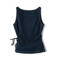 Damson Madder Womens Maxime Top Dark Indigo
