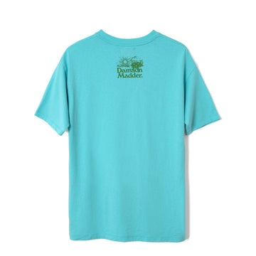 Damson Madder Womens Miraculous Garden Graphic Tee Aqua