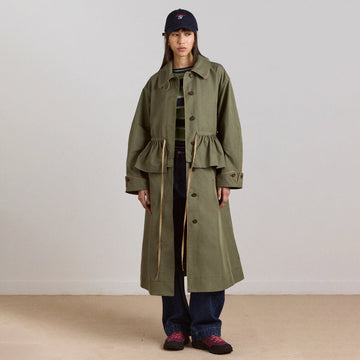 Damson Madder Womens Multi-Wear Myrtle Trench Khaki - Parasol Store