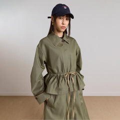 Damson Madder Womens Multi-Wear Myrtle Trench Khaki - Parasol Store