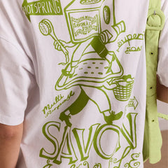 Damson Madder Womens Savon Graphic Tee White