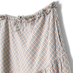 Damson Madder Womens Sigourney Ruffle Spiral Skirt Ginger Check