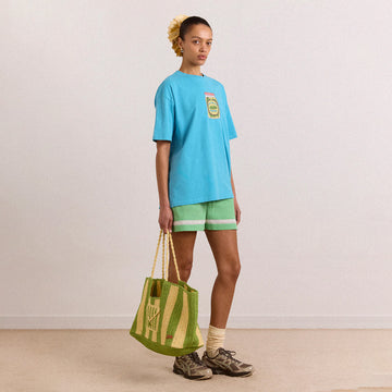 Damson Madder Womens Snack Plate Graphic Tee Blue