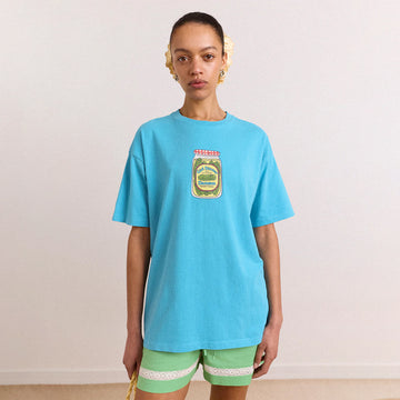 Damson Madder Womens Snack Plate Graphic Tee Blue