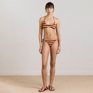 Damson Madder Womens Trudi Reversible Bikini Bottom Mix Stripe - Parasol Store