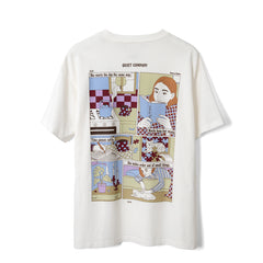 Damson Madder Quiet Company Tee Ecru