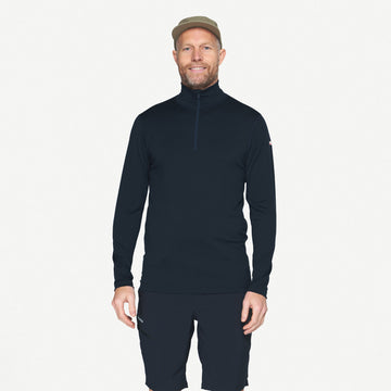 Devold Breeze Plus Merino 200 Zip Neck Man Ink
