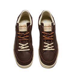 Diadora Prestige Brogue Italia Trainer Brown Rubber