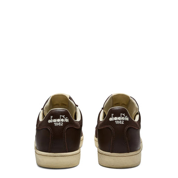 Diadora Prestige Brogue Italia Trainer Brown Rubber
