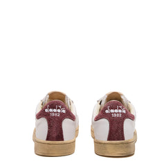 Diadora Prestige Plain Used Trainer Barn Red