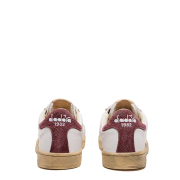Diadora Prestige Plain Used Trainer Barn Red