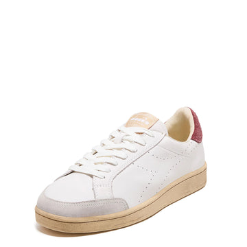 Diadora Prestige Plain Used Trainer Barn Red
