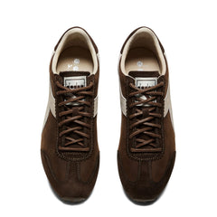 Diadora Rally Waxed Trainer Brown Chestnut