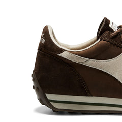 Diadora Rally Waxed Trainer Brown Chestnut