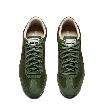 Diadora Rally Waxed Trainer Green Chive