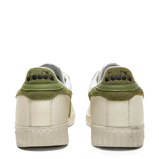 Diadora Womens Game L Low Waxed Suede Pop White / Fern Diadora