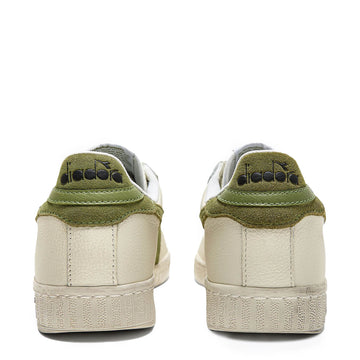 Diadora Womens Game L Low Waxed Suede Pop White / Fern Diadora