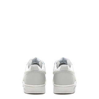 Diadora Womens Magic Basket Low Leather Trainer Dawn Blue / White Diadora