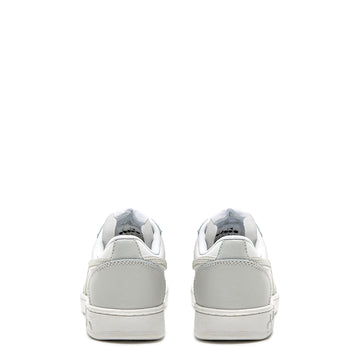 Diadora Womens Magic Basket Low Leather Trainer Dawn Blue / White Diadora