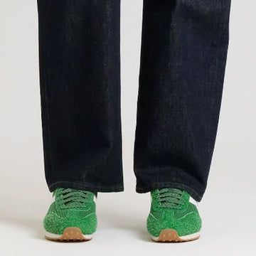 Diadora Womens Rally Trainer Green Peas Cream - Parasol Store