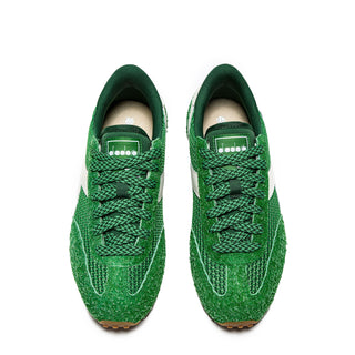 Diadora Womens Rally Trainer Green Peas Cream - Parasol Store