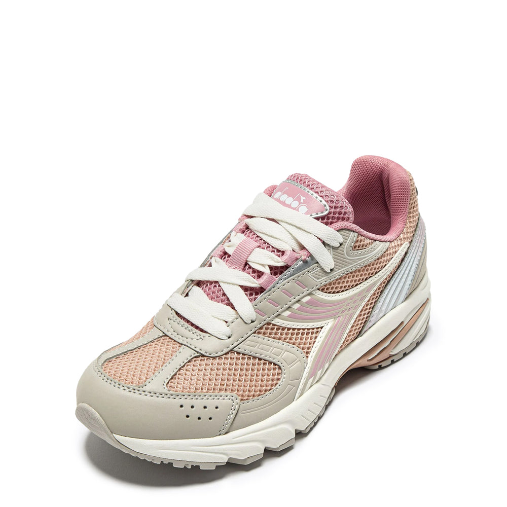 Diadora Womens Sao-Ko 280 Trainer Pink Turtle-Dove / Gray Silver - Parasol Store