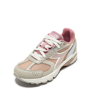 Diadora Womens Sao-Ko 280 Trainer Pink Turtle-Dove / Gray Silver - Parasol Store