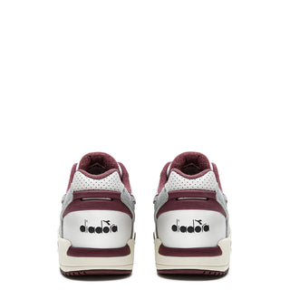 Diadora Womens Winner SL Trainer Moon Rock / Malaga Red Diadora
