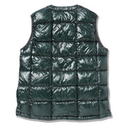 And Wander Diamond Stitch Down Vest Green And Wander