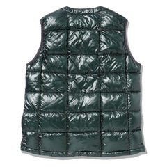And Wander Diamond Stitch Down Vest Green And Wander